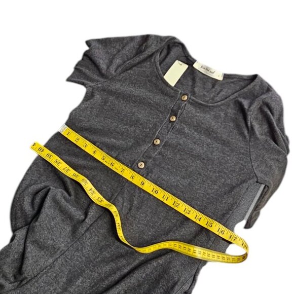 Three Bird Nest Womens Simply Comfort Jumpsuit, Boho, Wide Leg, Grey, Small - Picture 4 of 11